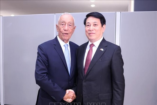 Chủ tịch nước Lương Cường gặp gỡ, tiếp xúc với lãnh đạo Bulgaria và Bồ Đào Nha