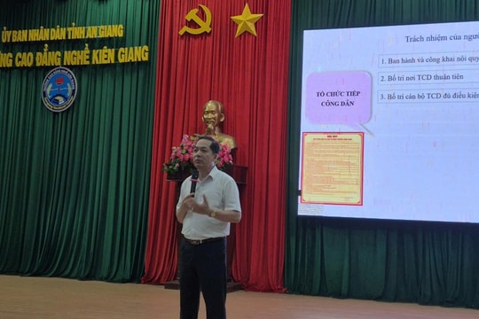 Bồi dưỡng kỹ năng tiếp công dân cho cán bộ, công chức tỉnh An Giang