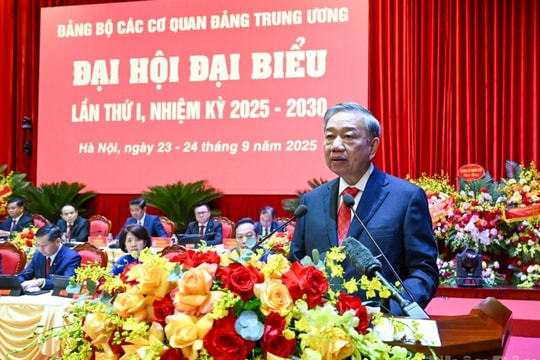 Bài phát biểu của Tổng Bí thư Tô Lâm tại Đại hội đại biểu Đảng bộ các cơ quan Đảng Trung ương lần thứ nhất