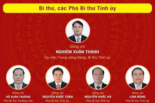 Chân dung Bí thư, các Phó Bí thư Tỉnh ủy Khánh Hòa nhiệm kỳ 2025-2030