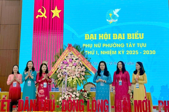 Phụ nữ phường Tây Tựu tổ chức Đại hội đại biểu lần thứ I, nhiệm kỳ 2025 - 2030