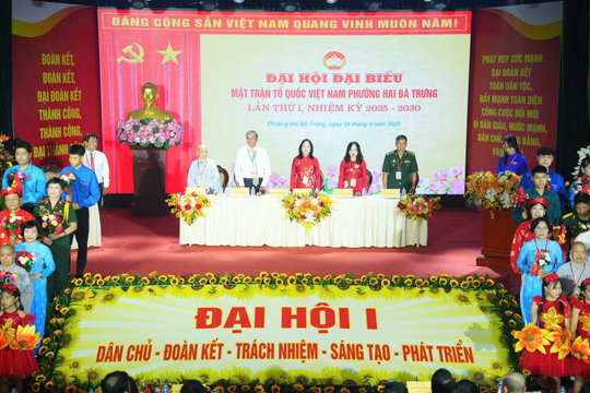 Bà Nguyễn Hiền Phương tái cử giữ chức Chủ tịch Ủy ban Mặt trận Tổ quốc Việt Nam phường Hai Bà Trưng