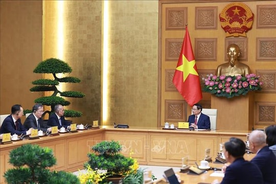 Thủ tướng Phạm Minh Chính tiếp Bí thư Tỉnh ủy Sơn Đông, Trung Quốc