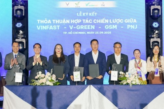 PNJ hợp tác cùng VinFast, GSM, V-Green thúc đẩy giao thông xanh