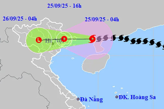 Tin mới nhất về bão số 9: Di chuyển nhanh, đang cách Móng Cái (Quảng Ninh) khoảng 170km