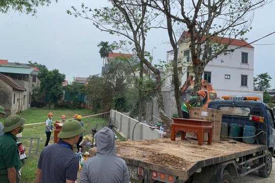 Bình Minh cưỡng chế các trường hợp vi phạm đất đai