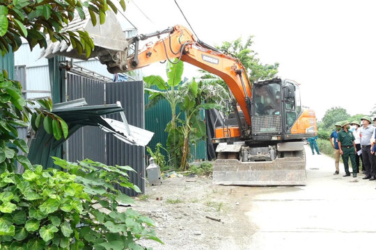Xã Bình Minh: cưỡng chế loạt công trình vi phạm trên đất công, đất nông nghiệp