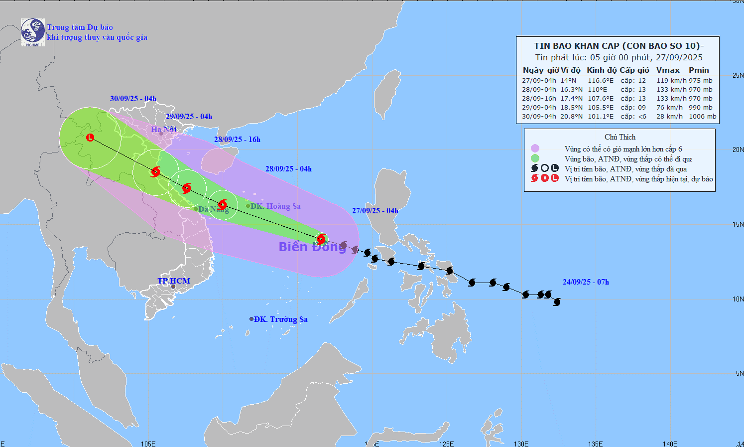 Thủ tướng Chính phủ chỉ đạo khẩn trương ứng phó bão số 10