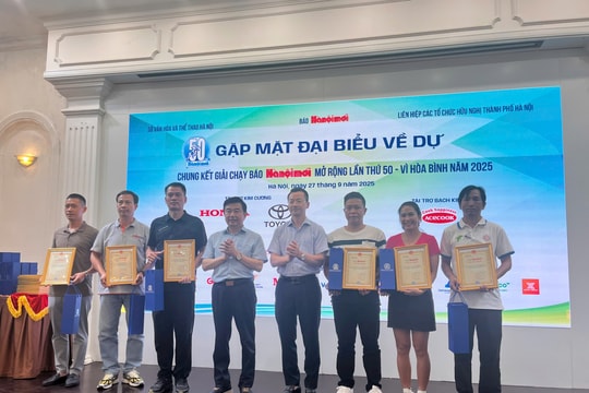 Gặp mặt các đoàn thi đấu nội dung nâng cao Giải chạy Báo Hànộimới 2025