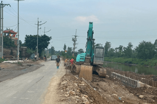 Hà Nội Xã Phượng Dực đẩy nhanh tiến độ thi công các dự án trọng điểm