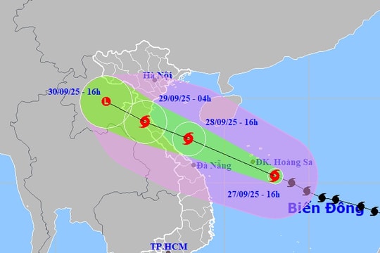 Chỉ đạo của Thường trực Ban Bí thư về việc ứng phó bão số 10