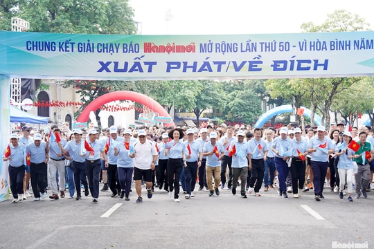 Toàn cảnh chung kết Giải chạy Báo Hànộimới mở rộng lần thứ 50 - Vì hòa bình năm 2025