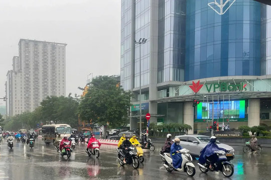 Thời tiết ngày 29/9/2025: Miền Bắc, Hà Nội mưa rất to, trời se lạnh ngày đầu tuần
