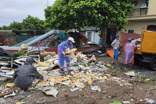 Phường Vĩnh Tuy giải tỏa lấn chiếm khu vực ao cá giáp ngõ 622 phố Minh Khai