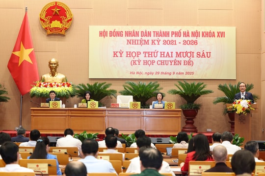 Kỳ họp thứ hai mươi sáu HĐND thành phố Hà Nội khóa XVI: Xem xét 4 nhóm vấn đề quan trọng