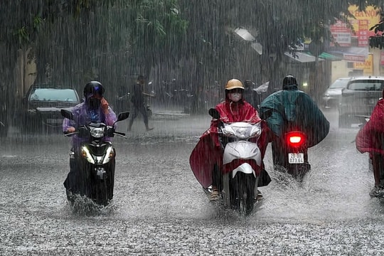Ngày 30/9, Bắc Bộ tiếp tục có mưa vừa và mưa to