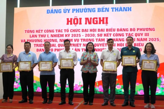 TP Hồ Chí Minh Phường Bến Thành triển khai nhiều nhiệm vụ trọng tâm