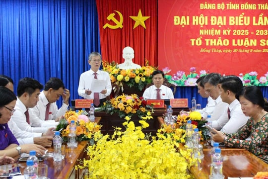 Đại hội Đảng bộ Đồng Tháp bàn giải pháp phát triển toàn diện