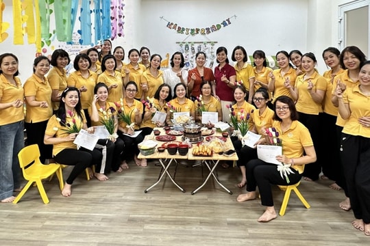 Công đoàn Trường Mầm non B chú trọng chăm lo đời sống cho cán bộ, giáo viên