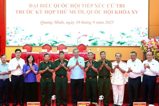 Tổng Bí thư Tô Lâm tiếp xúc cử tri Đơn vị bầu cử số 10, thành phố Hà Nội