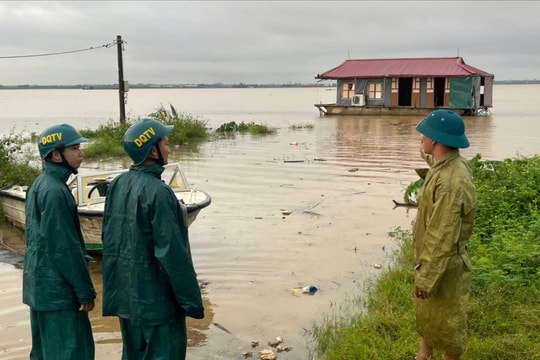 Xã Ô Diên: Nhiều khu dân cư bị ngập sâu, 363ha lúa và hoa màu bị ảnh hưởng