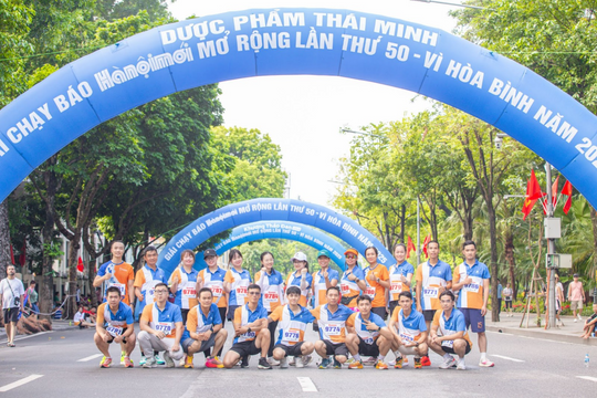 Dược phẩm Thái Minh đồng hành cùng chung kết Giải chạy Báo Hànộimới mở rộng lần thứ 50 - Vì hòa bình