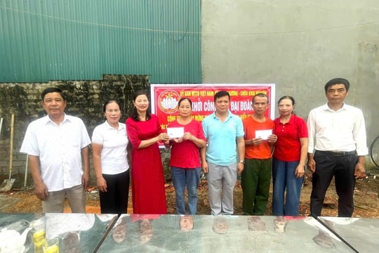 Xã Đoài Phương khởi công xây nhà Đại đoàn kết tại thôn Tân Phúc