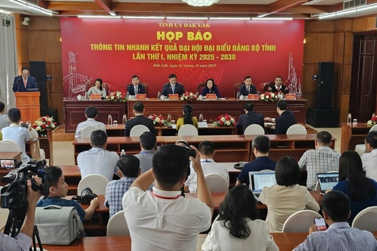 Đại hội đại biểu Đảng bộ tỉnh Đắk Lắk lần thứ I, nhiệm kì 2025 - 2030 Thông qua Nghị quyết Đại hội với 3 khâu đột phá, 4 nhóm giải pháp