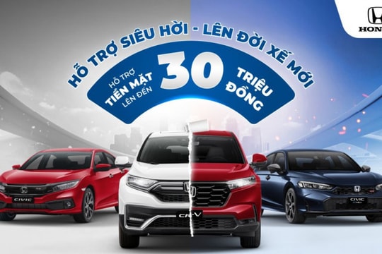 Honda triển khai đổi xe “Hỗ trợ siêu hời – Lên đời xế mới”