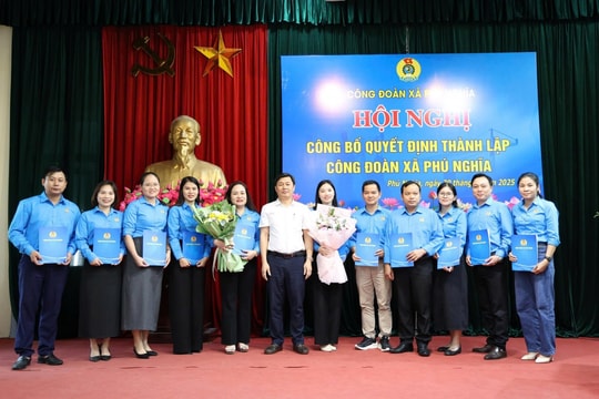 Công đoàn xã Phú Nghĩa chính thức được thành lập và đi vào hoạt động
