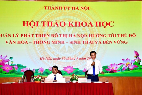 Hướng tới Thủ đô văn hóa - thông minh - sinh thái và bền vững