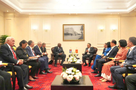 Hà Nội long trọng tiếp đón Chủ tịch Quốc hội Cuba Juan Esteban Lazo Hernández