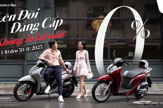 Honda Việt Nam tri ân khách hàng trong chương trình khuyến mại khủng “Lên đời đẳng cấp - Không lo lãi suất”