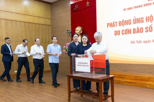 Đoàn Chủ tịch Uỷ ban Trung ương MTTQ Việt Nam Phát động ủng hộ đồng bào bị thiệt hại do cơn bão số 10