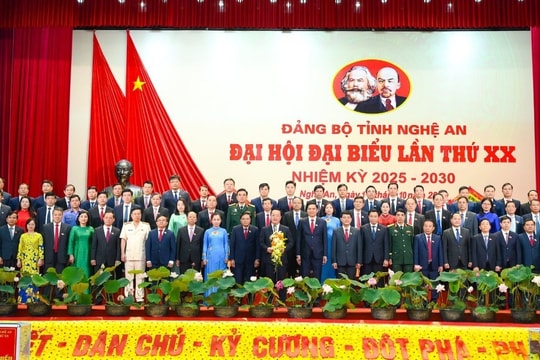 Ra mắt Ban Chấp hành Đảng bộ tỉnh Nghệ An nhiệm kỳ 2025-2030