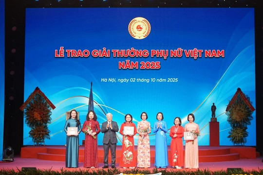 Kỷ niệm 95 năm thành lập Hội Liên hiệp Phụ nữ Việt Nam (1930-2025): 15 tập thể, cá nhân vinh dự nhận Giải thưởng Phụ nữ Việt Nam năm 2025