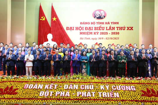 Bế mạc Đại hội đại biểu Đảng bộ tỉnh Hà Tĩnh lần thứ XX