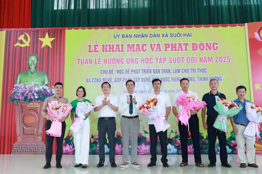 Xã Suối Hai phát động Tuần lễ hưởng ứng học tập suốt đời năm 2025