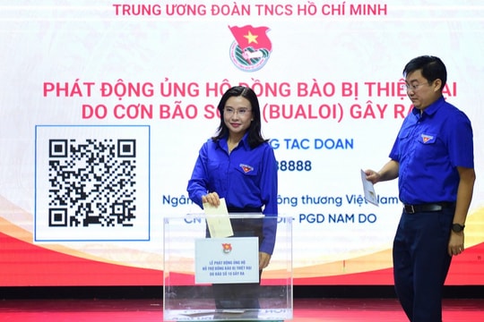 Tuổi trẻ cả nước chung tay ủng hộ đồng bào vùng bão số 10