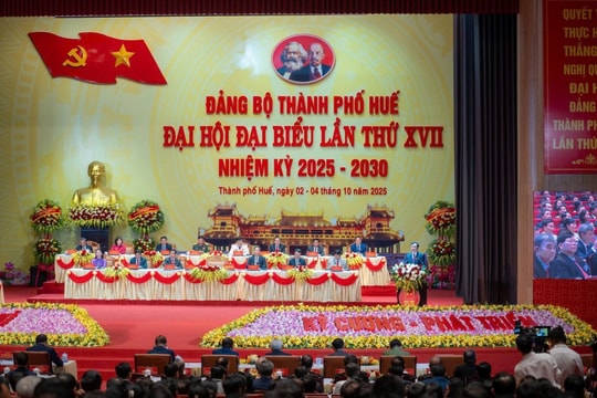 Đại hội đại biểu Đảng bộ TP Huế lần thứ I, nhiệm kỳ 2025 - 2030 Thành phố Huế kiên định chiến lược phát triển bền vững