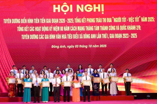 Đông Anh tổng kết phong trào thi đua - khen thưởng giai đoạn 2020-2025