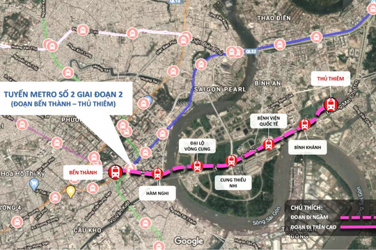 Hoàn chỉnh hồ sơ điều chỉnh tuyến metro số 2 trong tháng 12/2025
