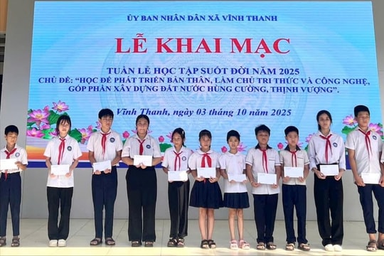 UBND xã Vĩnh Thanh khai mạc Tuần lễ hưởng ứng học tập suốt đời năm 2025