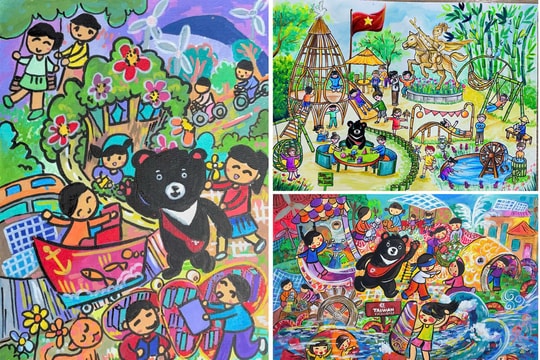Gần 500 bài tham gia cuộc thi vẽ tranh “Sân chơi xanh cho tương lai em”