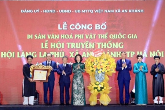 Xã An Khánh đón nhận Quyết định ghi danh Di sản văn hóa phi vật thể quốc gia