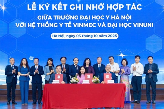 Trường Đại học Y Hà Nội, Vinmec, VinUni - hợp tác xây dựng hệ sinh thái học thuật y tế chuẩn thế giới
