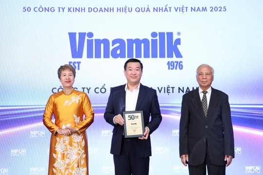 Vinamilk khẳng định bản lĩnh tiên phong qua Bảng xếp hạng TOP50 năm 2025