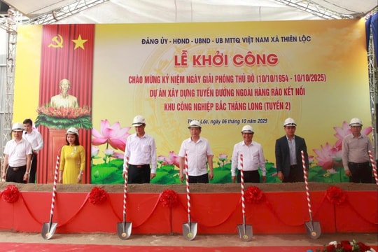 Xã Thiên Lộc khánh thành, khởi công nhiều công trình trọng điểm