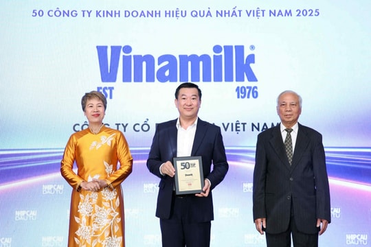 Vinamilk khẳng định bản lĩnh tiên phong qua bảng xếp hạng TOP50 năm 2025