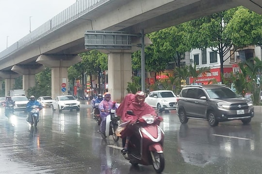 Bắc Bộ mưa diện rộng do ảnh hưởng hoàn lưu bão